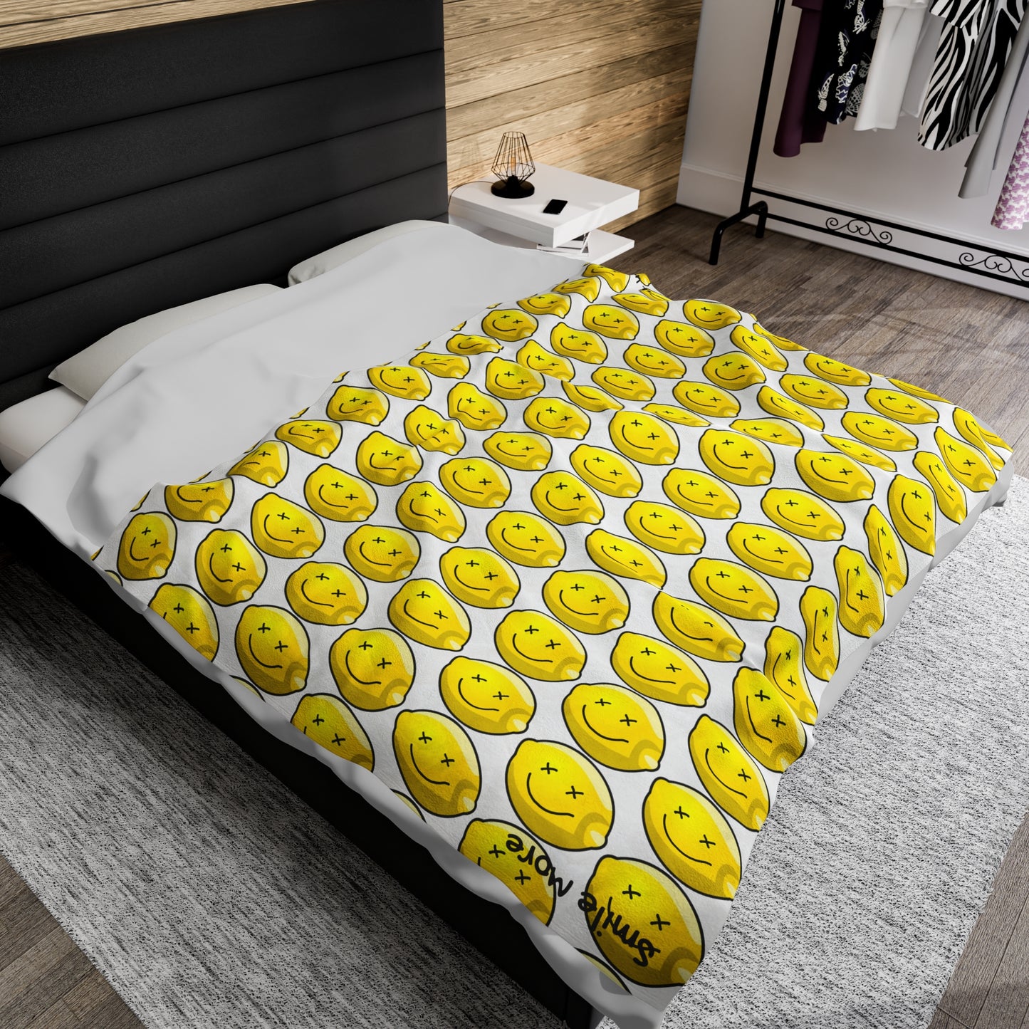 Lemon Threads Throw Blanket
