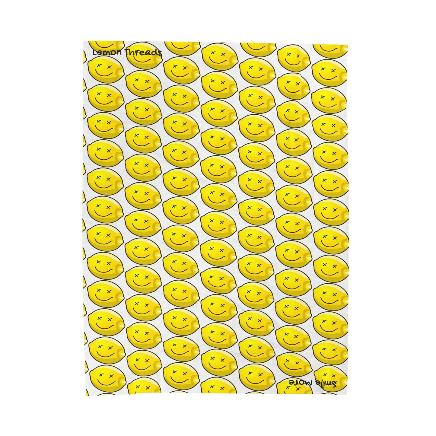 Lemon Threads Throw Blanket