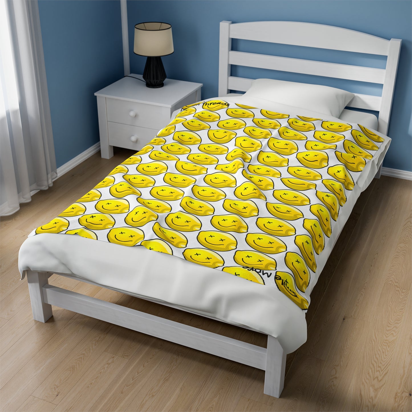 Lemon Threads Throw Blanket