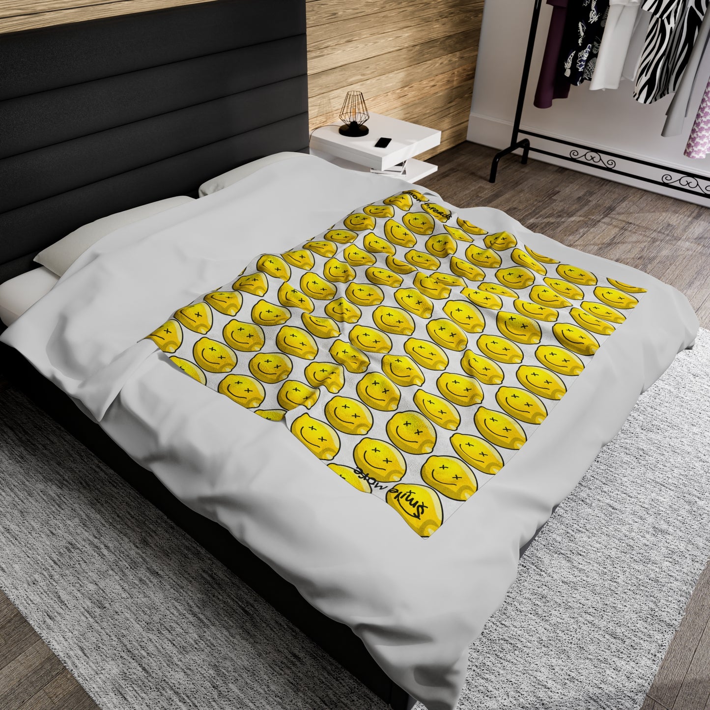 Lemon Threads Throw Blanket