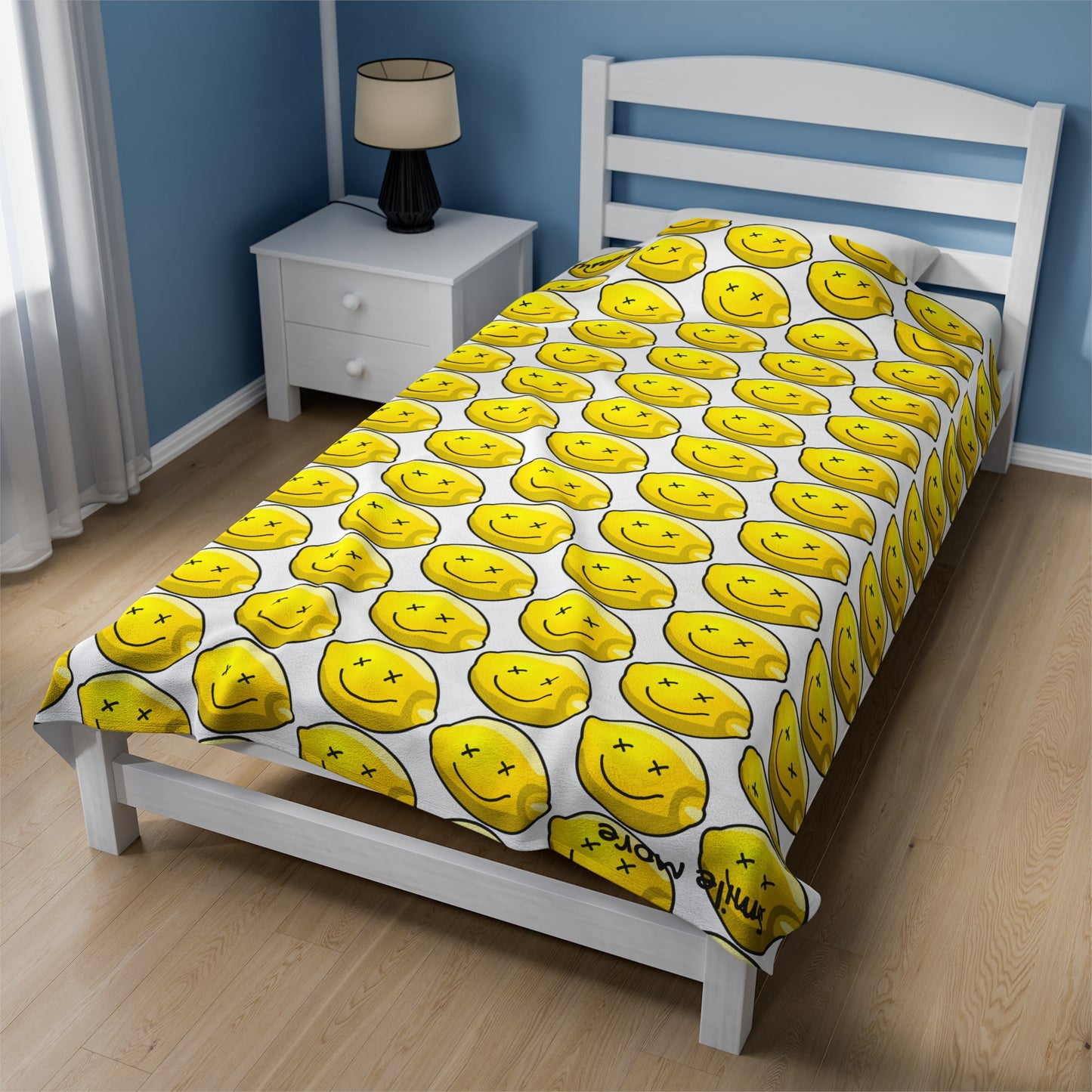 Lemon Threads Throw Blanket