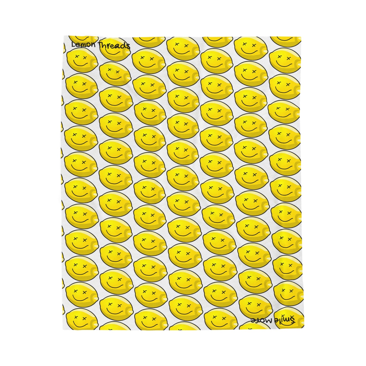 Lemon Threads Throw Blanket