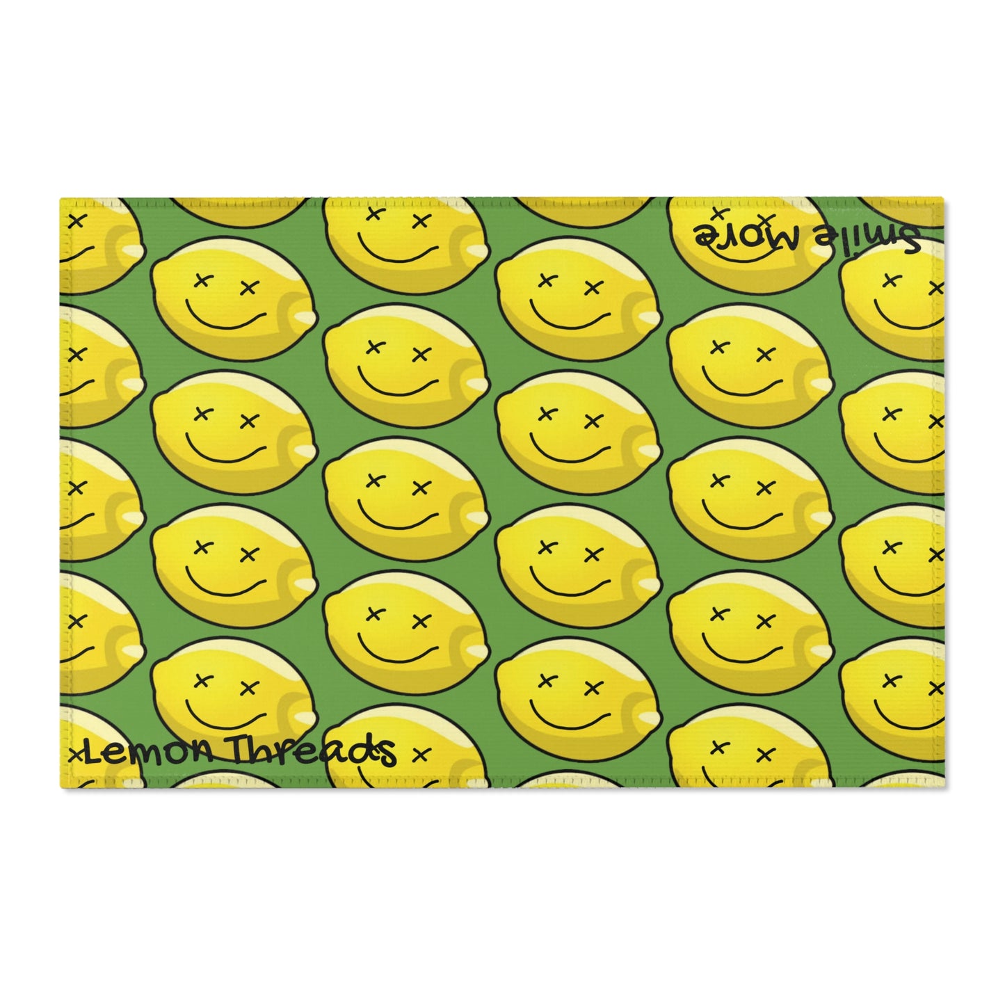 Lemon Threads "Smile More" Area Rug